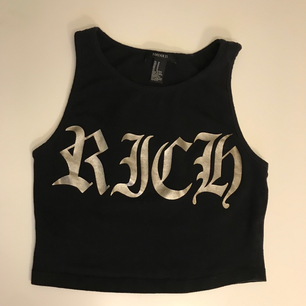 💸FOREVER21 RICH CROP TOP💸